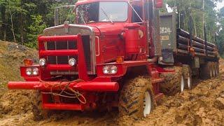 I've never seen anything like this! Powerful all wheel drive Trucks 8x8, 6x6 work Off-Road!