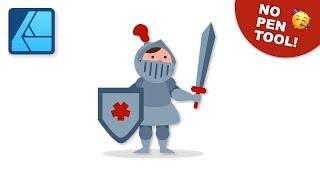 Affinity Designer Project for Beginners: How to Make a Knight!