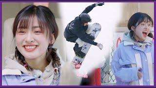 Shen Yue blew herself up to be a little skateboarder! Be amazed to see ski champions skiing