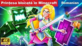 Prințesa blocată în Minecraft  Bedtime Stories  Woa Fairy Tales Romanian @woafairytales-romanian