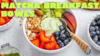 Matcha Yogurt Breakfast Bowls