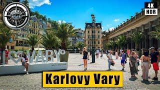 Fantastic city of Karlovy Vary - Walking tour  Czech Republic 4K HDR ASMR