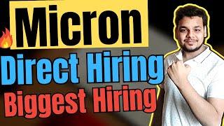 Micron Direct Biggest Hiring For Freshers | OFF Campus Job Drive For 2024 , 2023 , 2022 Batch Hiring
