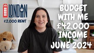 Budget my £42,000 Salary with me in London! | June 2024