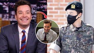 Bts news today! Jimmy Fallon Jumps for Joy After Seeing Jimin Michael Jackson Dance in the Military!