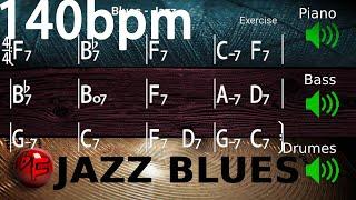 Jazz Blues in F - Jazz Backing Track / Play-along (140bpm)