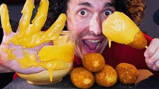 ASMR CHEESY CORN DOGS MUKBANG ! * no talking eating sounds * nomnomsammieboy