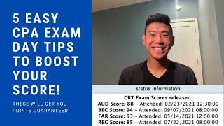 5 Simple Tips for CPA Exam Day to Improve Your Score!