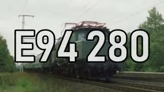 Die Baureihe E 94 280 bei Lehnitz am 11.08.2001