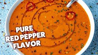 Roasted Red Pepper Soup (PURE Red Pepper Flavor)