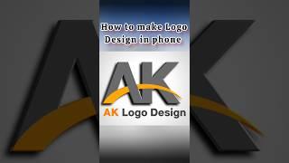 How to make AK logo design in pixellab | #logo #ytshorts #pixellablogo #shorts #viral #logodesign