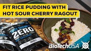 Fit Gourmet // Fit Rice Pudding With Hot Sour Cherry Ragout