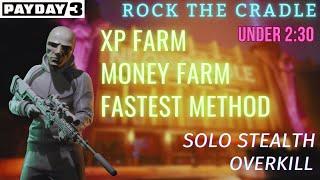 Payday 3 | *NOT PATCHED* Rock the Cradle - Fastest Method [XP/Money Farm] (2:26) - 4K 60fps