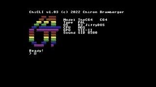 MiSTer (FPGA) C64: ChiCLI v1.03 - formatting a 1571 disk single and double sided. (Test)