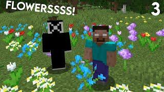 Frolicking in the Flowers! | Minecraft Let's Play Episode 3 | agoodhumoredwalrus gaming