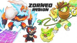 Complete Fakedex - Zorneo Fakemon Region (Gen 9 New Pokemon Design)