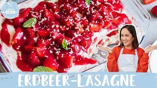 Erdbeer Lasagne | Erdbeer Tiramisu |  einfach und gelingsicher | Einfach Backen