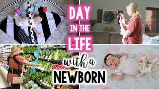 DAY IN THE LIFE WITH A NEWBORN | Full Day Realistic Mommy Vlog | 6 Weeks Old | Jessica Elle