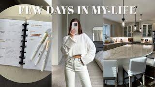 VLOG | set up new planner & plan with me, kitchen decor tour + amazon haul