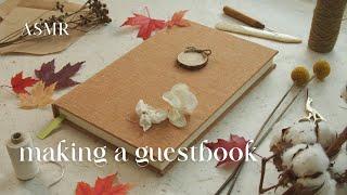 Rainy Autumn Day ASMR Bookbinding  no music, no talking