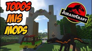 MAS 150 DINOSAURIOS DIFERENTES!! EL PARQUE JURASICO MAS REALISTA EN MINECRAFT!!! - TODOS MIS MODS