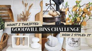 Goodwill Outlet Challenge • Fall Thrift flips • How to style and decorate with your thrifted finds