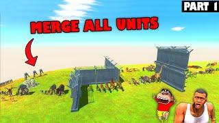 MERGE ALL UNITS in Animal Revolt Battle Simulator with SHINCHAN and CHOP Part 1