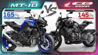 2022 Yamaha MT-10 vs Honda CB1000R Black Edition ┃Super Naked Motorcycle Comparison