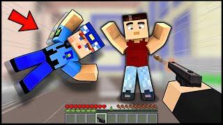 KEREM JUMPS IN FRONT OF THE COMMISSIONER WHILE ONUR IS RIGHT SHOTING KEMALI!  -Minecraft