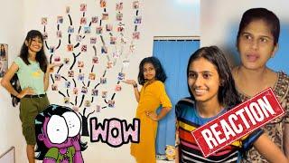 Oru SURPRISE wall decor | REACTION of family | tiyakutty | letshangit | thejathangu
