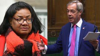 Labour MPs in UPROAR after Nigel Farage makes joke about Diane Abbott