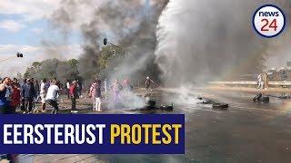 WATCH: Water cannon, stun grenande fired on Eersterust protesters