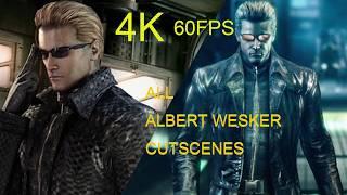 Resident Evil 5- All Albert Wesker Cutscenes 4K 60FPS