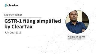 How to file GSTR-1 using ClearTax’s simple software | ClearTax Webinar