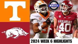 #4 Tennessee vs Arkansas | Full Game Highlights | 2024 College Football Highlights