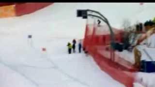 Lindsey Vonn crash 2013 ski world championschips Austria.