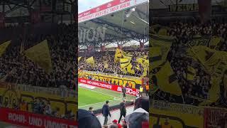 Bundesliga Highlight: Union Berlin - Borussia Dortmund. 05.10.2024. BVB Fans Stimmung...