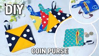 How To Make a Charming coin purse Shabby Fabrics Tutorial | DIY Coin Purse |  小銭入れ コインケース作り方