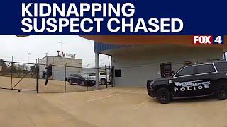 Wild police chase with kidnapping suspect