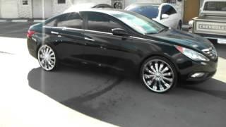 877-544-8473 22" Inch Borghini B15 Chrome Wheels 2014 Hyundai Sonata Rims Free Shipping US Call us