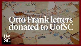 Otto Frank Letters now at UofSC