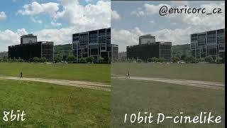 DJI Mini3 Pro - 8bit vs. 10bit D-Cinelike comparison