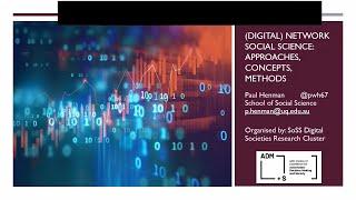 Digital Network Social Science - Approaches, Concepts, Methods