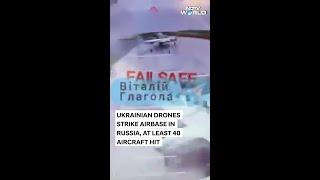 Ukraine Drone Attack On Russia | Ukrainian Drones Strike Airbase In Russia, At Least 40 Aircraft Hit