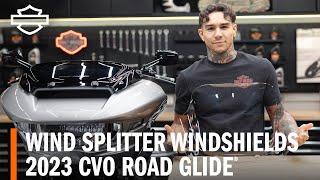 Harley-Davidson 2023 CVO Road Glide Wind Splitter Windshield Overview