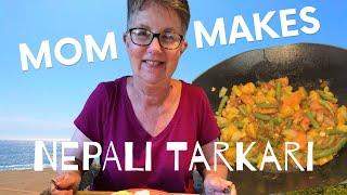 Steph's MOM makes Tarkari in California!