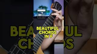 Beautiful chords in F #guitarchords