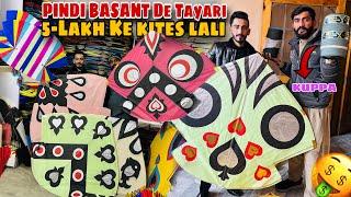 Basant 2024 Ke kite shopping5-lakh ke kite LaliDhaie tawa Ke 100 jori||