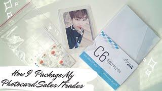 How I package my kpop photocard sales and trades (the broke singapore / asia edition)