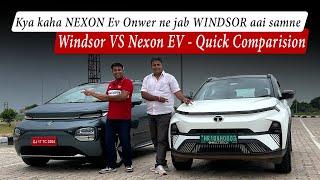 New MG Windsor - Tough war with Nexon EV  NEXON EV owner Experienced the WINDSOR | Guftgu 